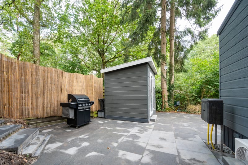 Gas-BBQ in de tuin